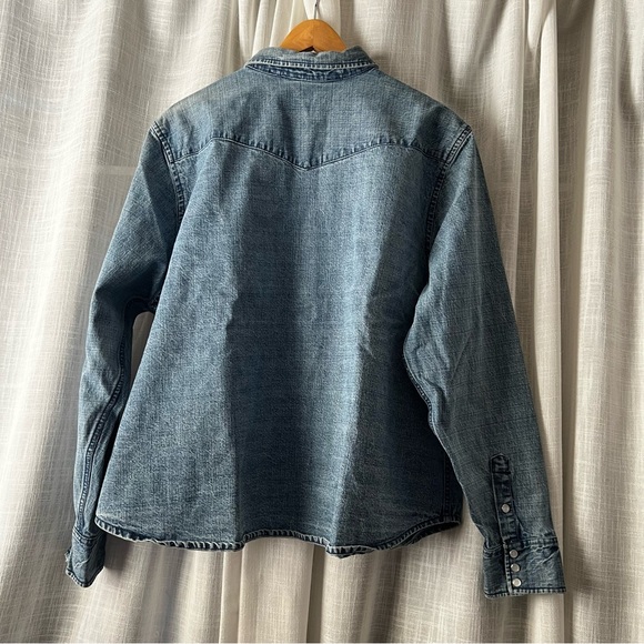 Denim Button-Up Shirt - Picture 2 of 8